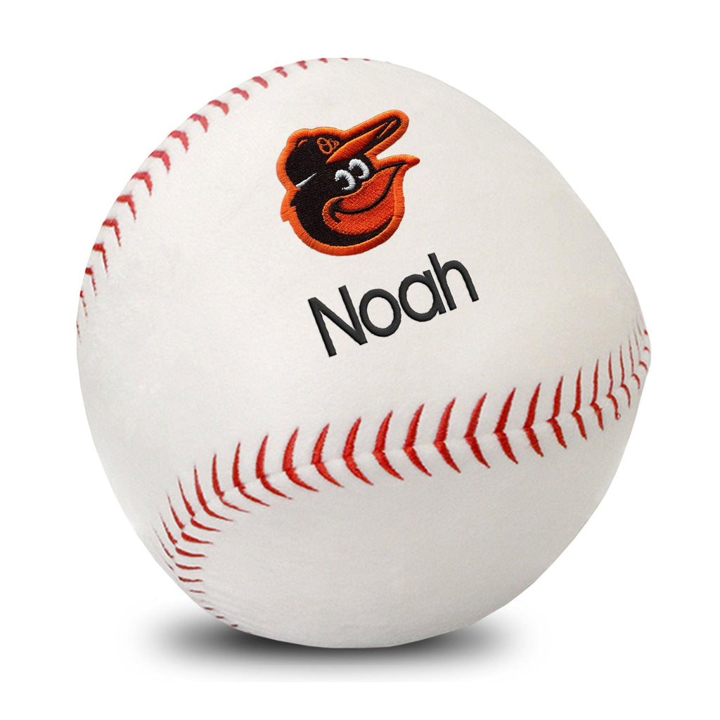 Personalized Baltimore Orioles Plush Baseball - Designs by Chad & Jake