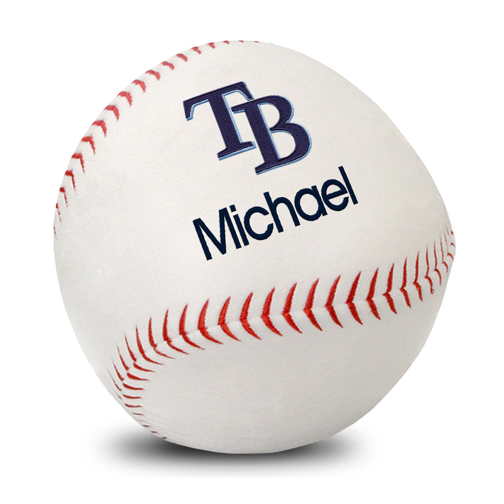 Personalized Tampa Bay Rays Plush Baseball - Designs by Chad & Jake