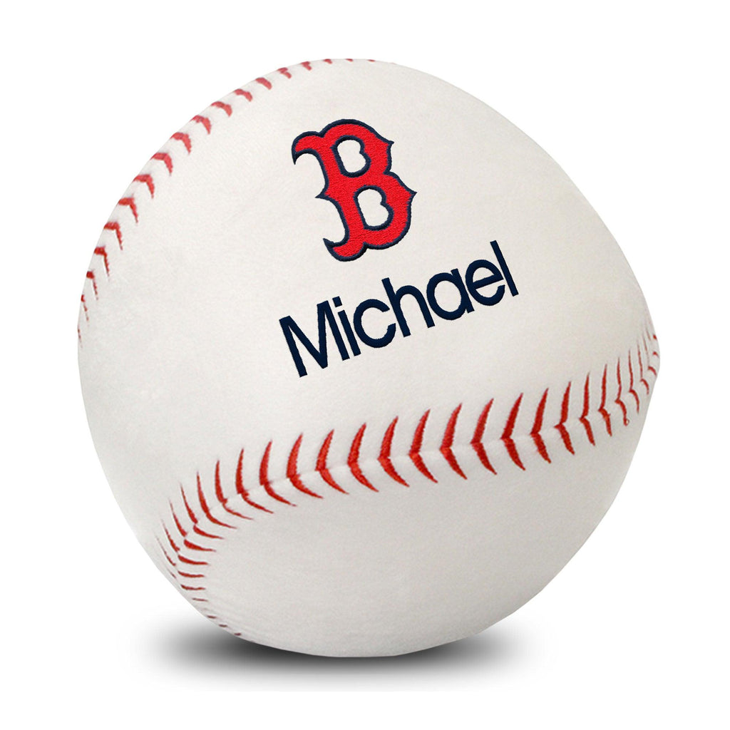 Personalized Boston Red Sox "B" Plush Baseball - Designs by Chad & Jake