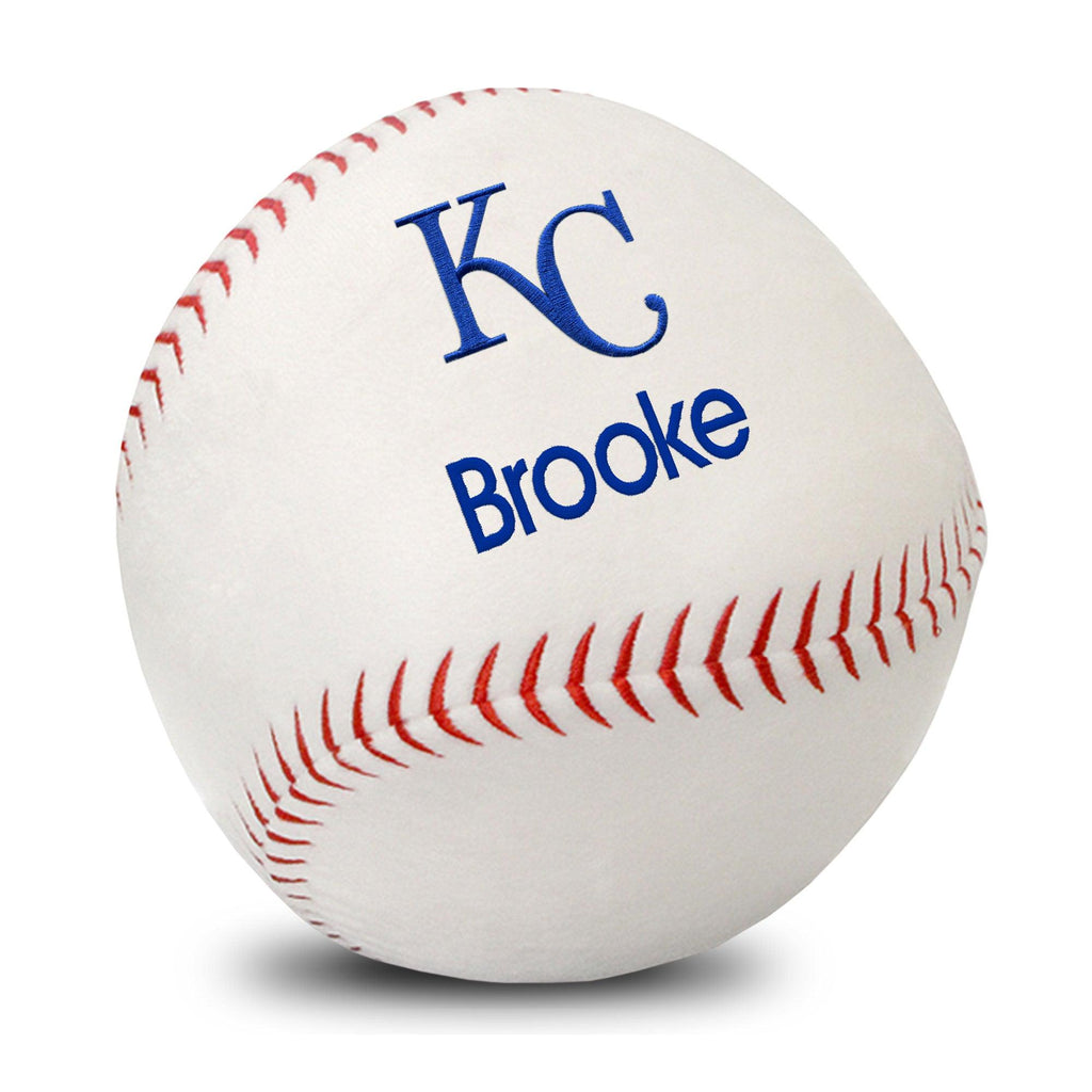Personalized Kansas City Royals Plush Baseball - Designs by Chad & Jake