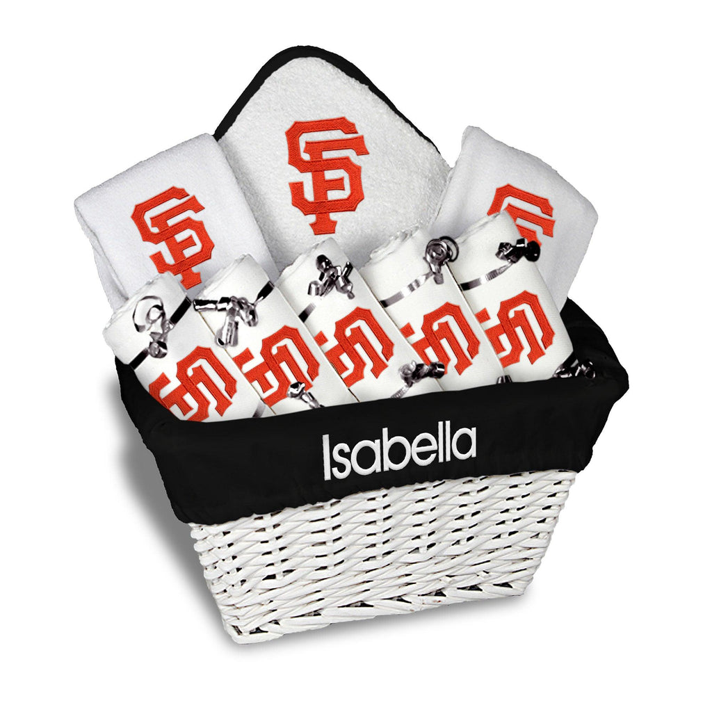 Personalized San Francisco Giants Large Basket - 9 Items - Designs by Chad & Jake
