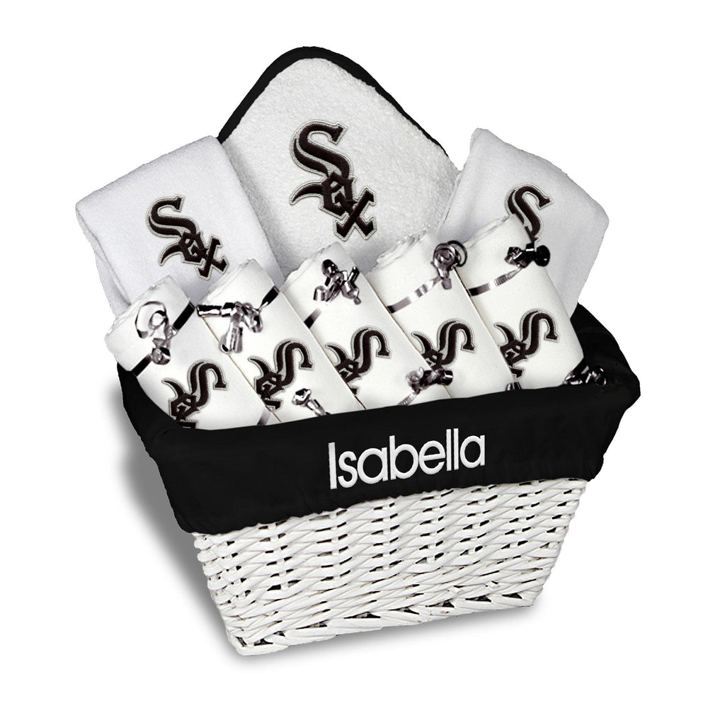 Personalized Chicago White Sox Large Basket - 9 Items - Designs by Chad & Jake