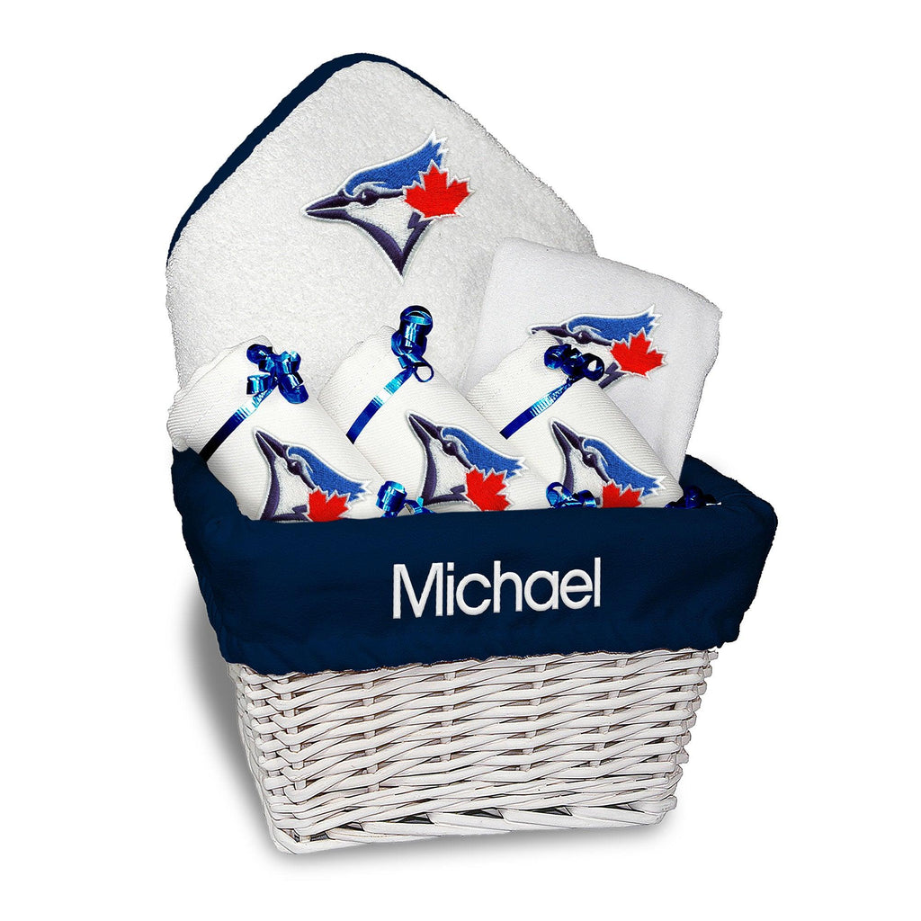 Personalized Toronto Blue Jays Medium Basket - 6 Items - Designs by Chad & Jake