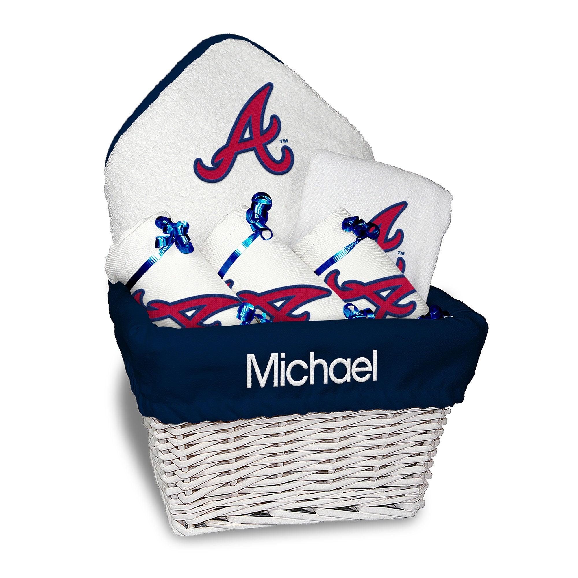 Personalized Atlanta Braves Medium Basket - 6 Items – Designs by