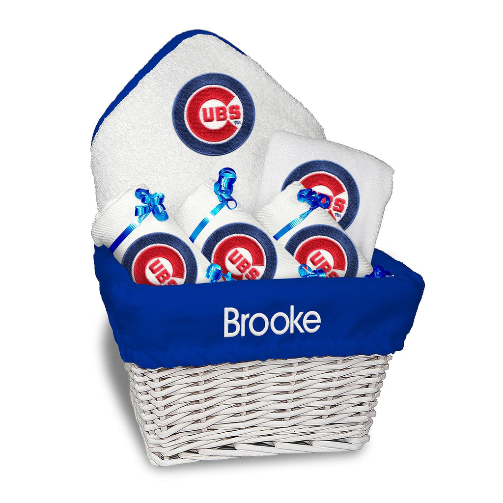 Personalized Chicago Cubs Medium Basket - 6 Items - Designs by Chad & Jake