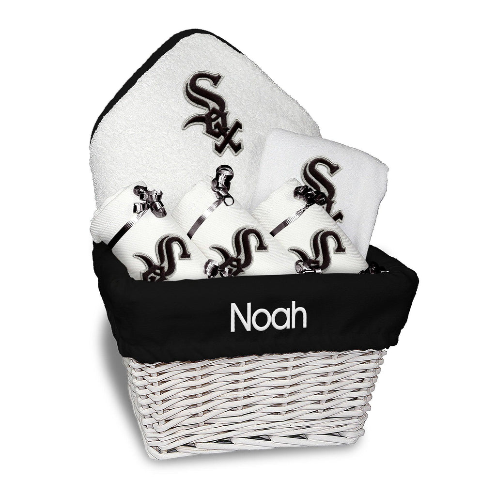Personalized Chicago White Sox Medium Basket - 6 Items - Designs by Chad & Jake