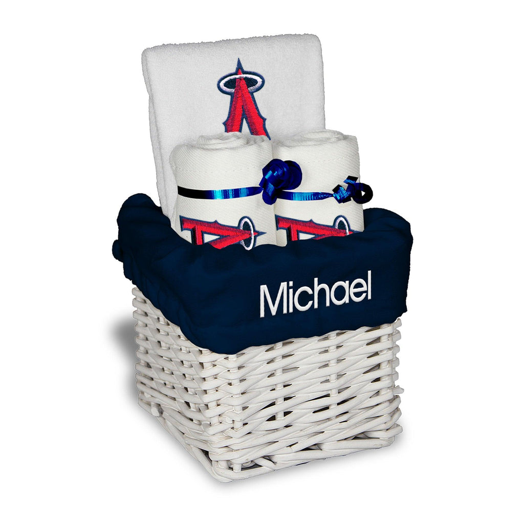 Personalized LA Angels Small Basket - 4 Items - Designs by Chad & Jake