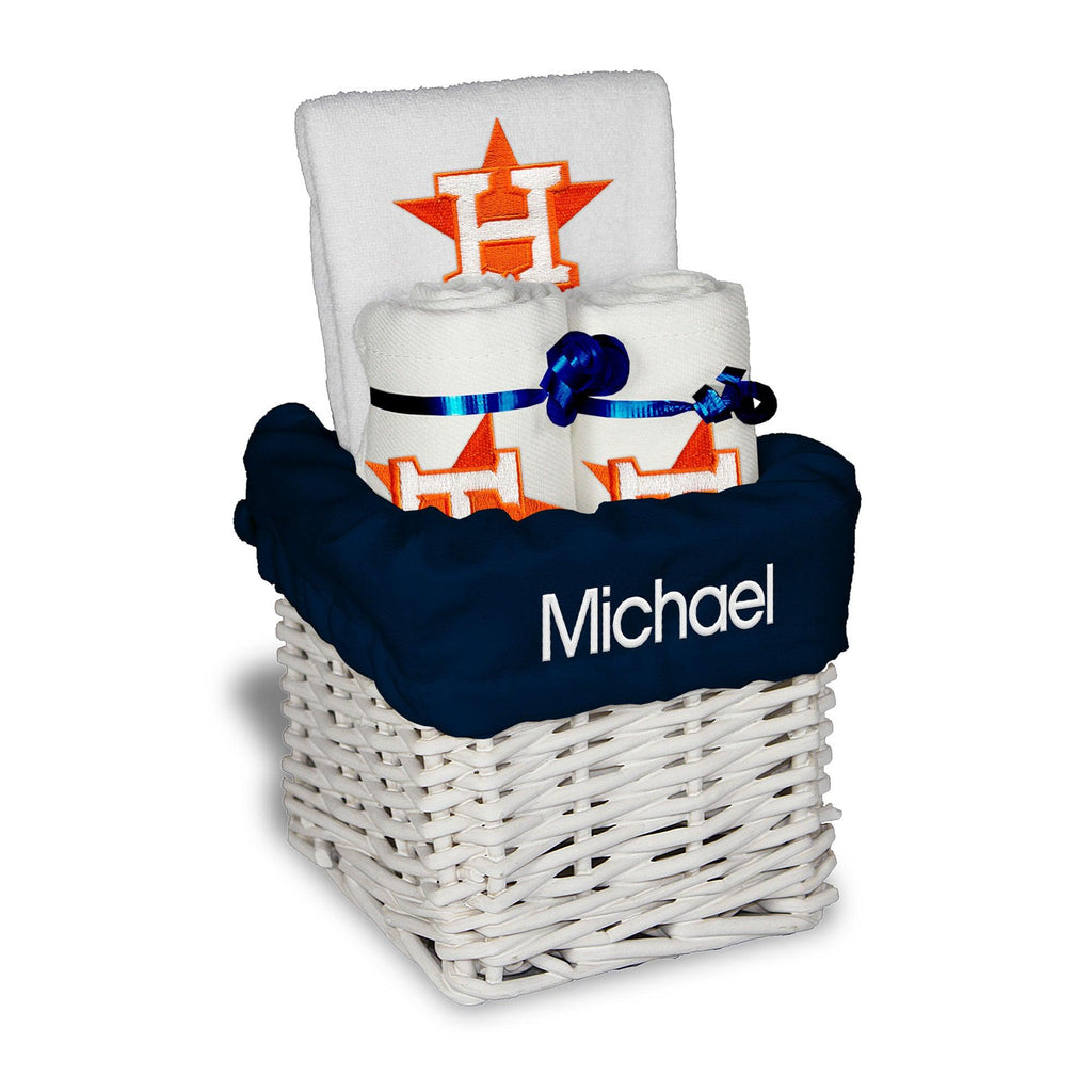 Personalized Houston Astros Small Basket - 4 Items - Designs by Chad & Jake