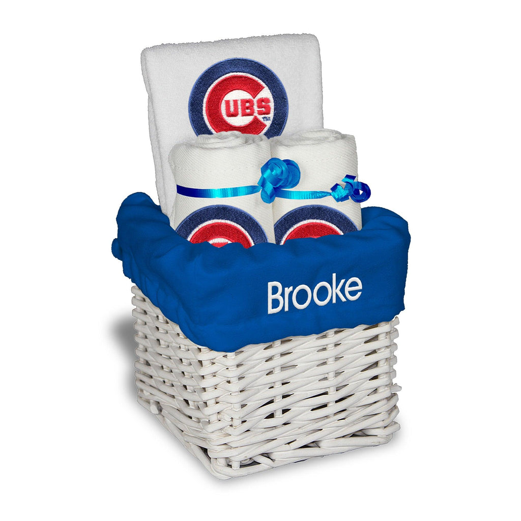 Personalized Chicago Cubs Small Basket - 4 Items - Designs by Chad & Jake