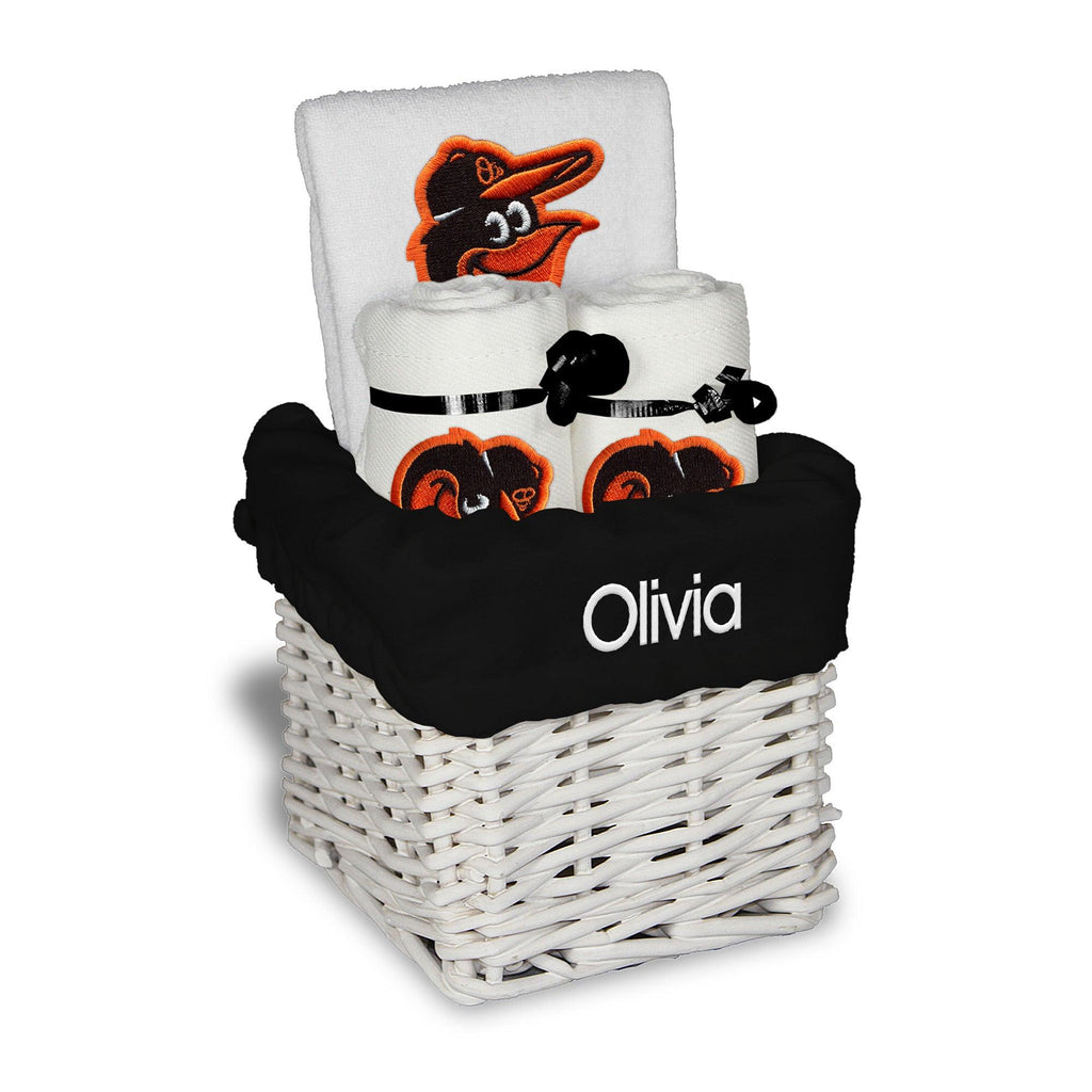 Personalized Baltimore Orioles Small Basket - 4 Items - Designs by Chad & Jake