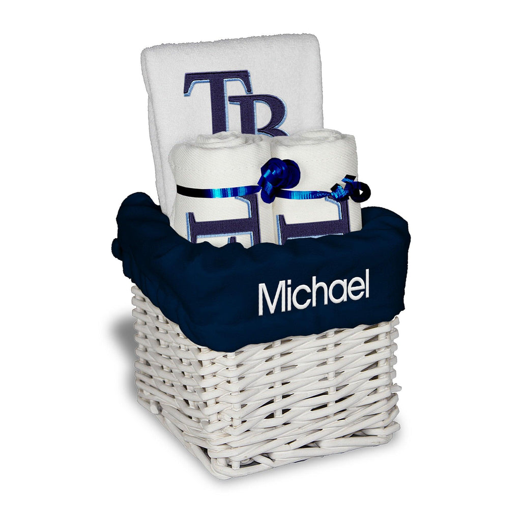 Personalized Tampa Bay Rays Small Basket - 4 Items - Designs by Chad & Jake