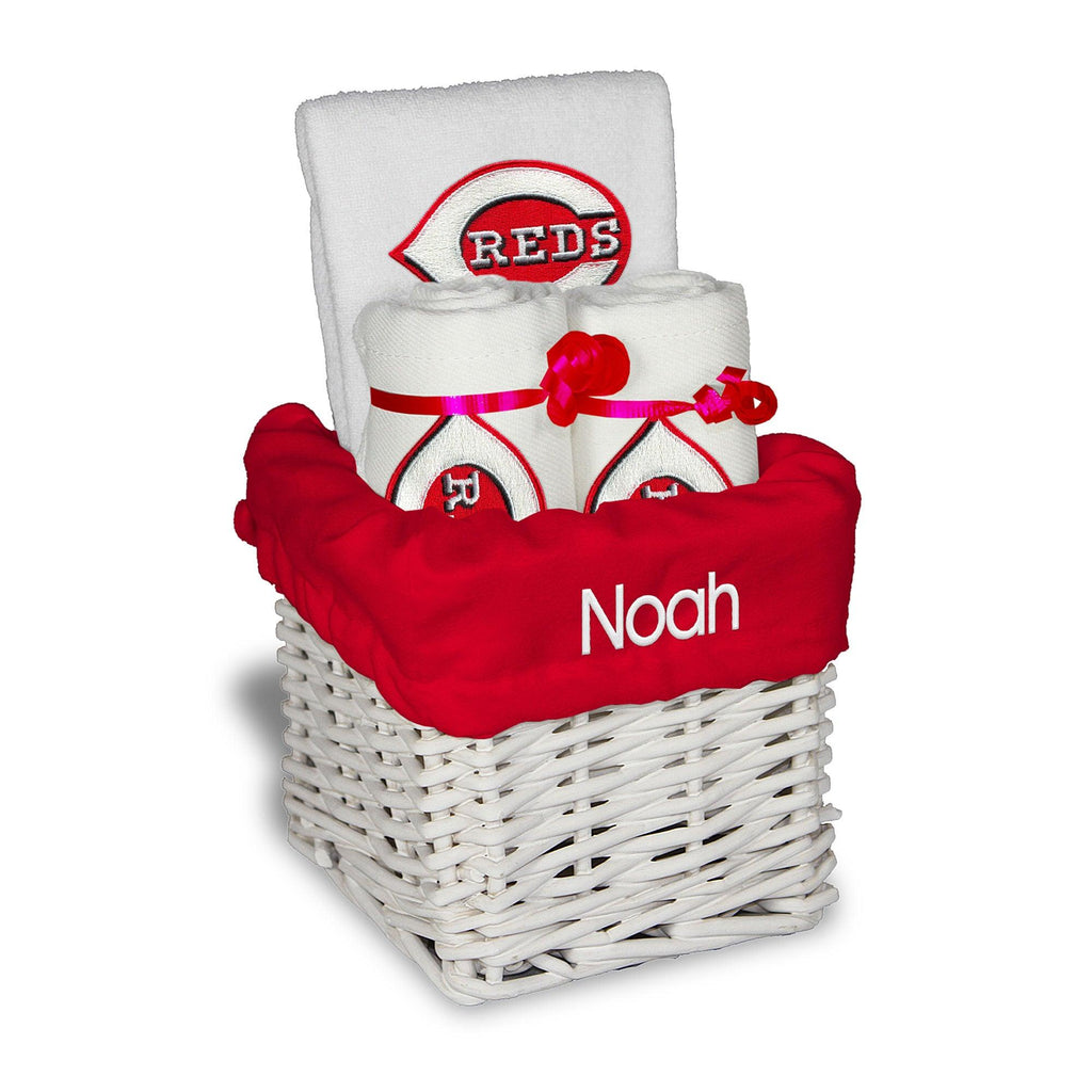 Personalized Cincinnati Reds Small Basket - 4 Items - Designs by Chad & Jake