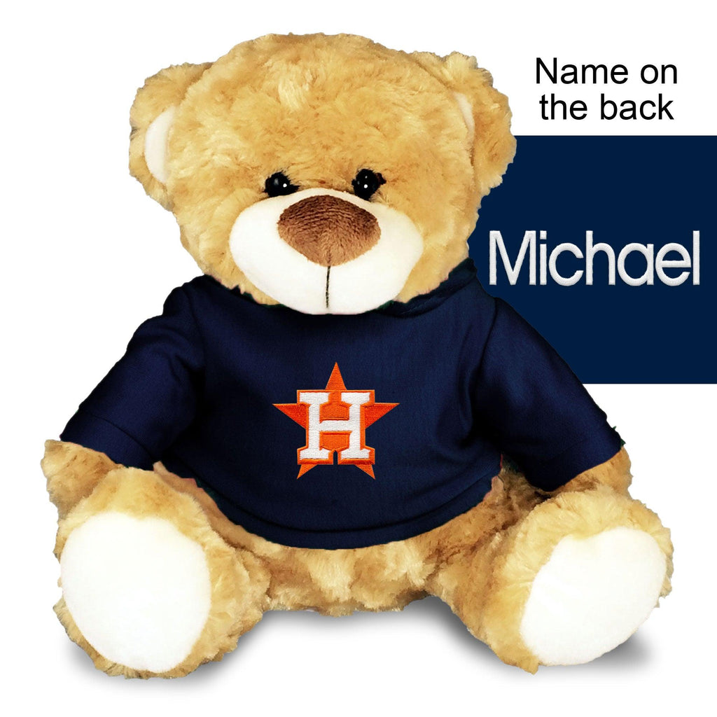 Personalized Houston Astros 10" Plush Bear - Designs by Chad & Jake
