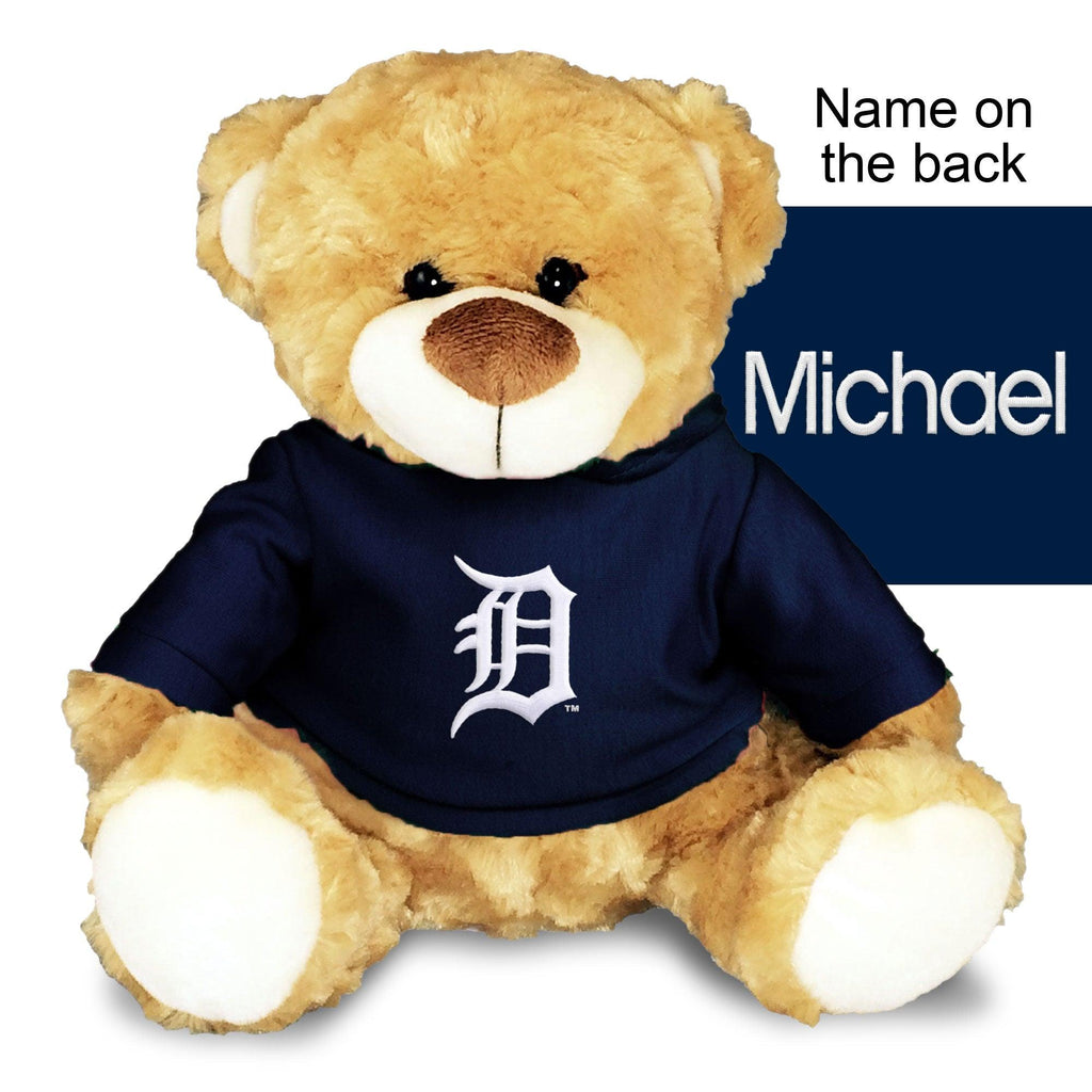 Personalized Detroit Tigers 10" Plush Bear - Designs by Chad & Jake
