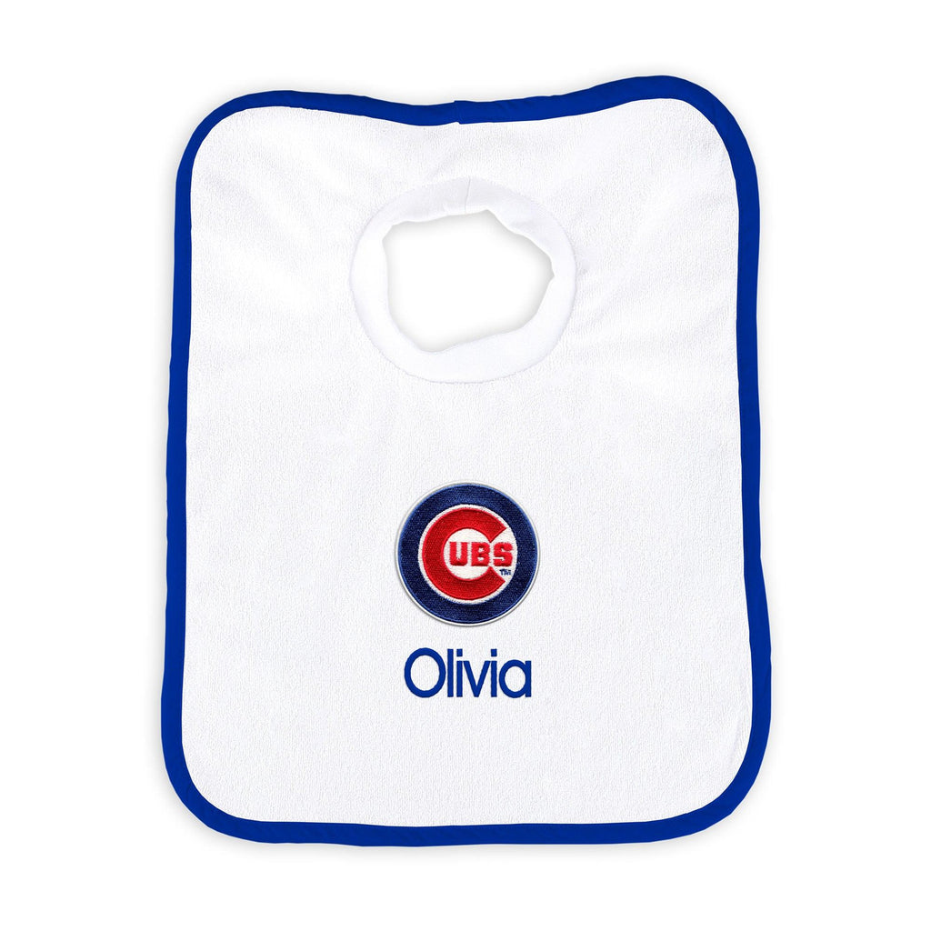 Personalized Chicago Cubs Pullover Bib - Designs by Chad & Jake