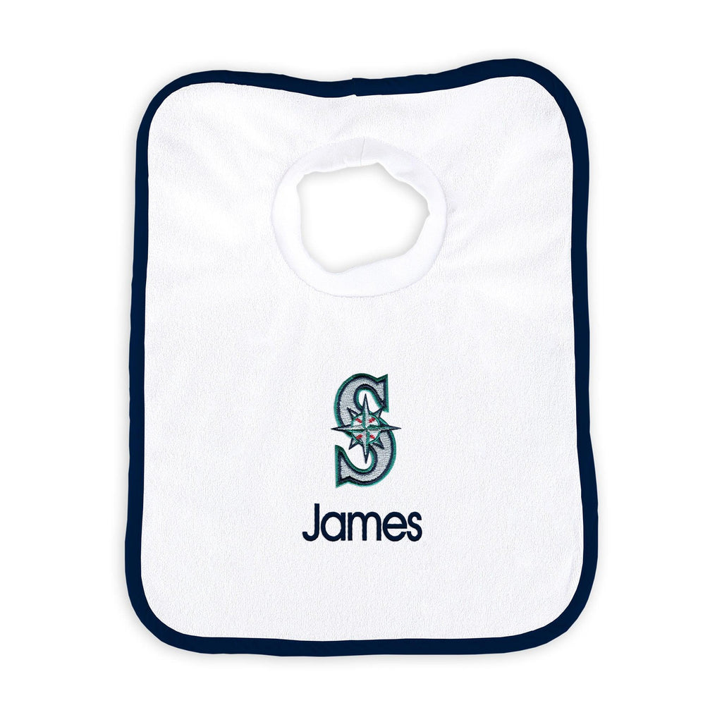 Personalized Seattle Mariners Pullover Bib - Designs by Chad & Jake