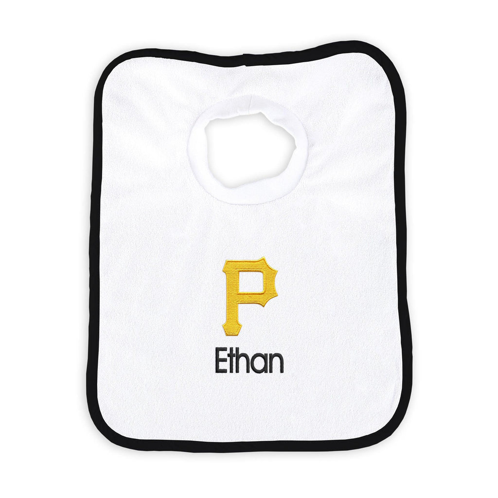 Personalized Pittsburgh Pirates Pullover Bib - Designs by Chad & Jake