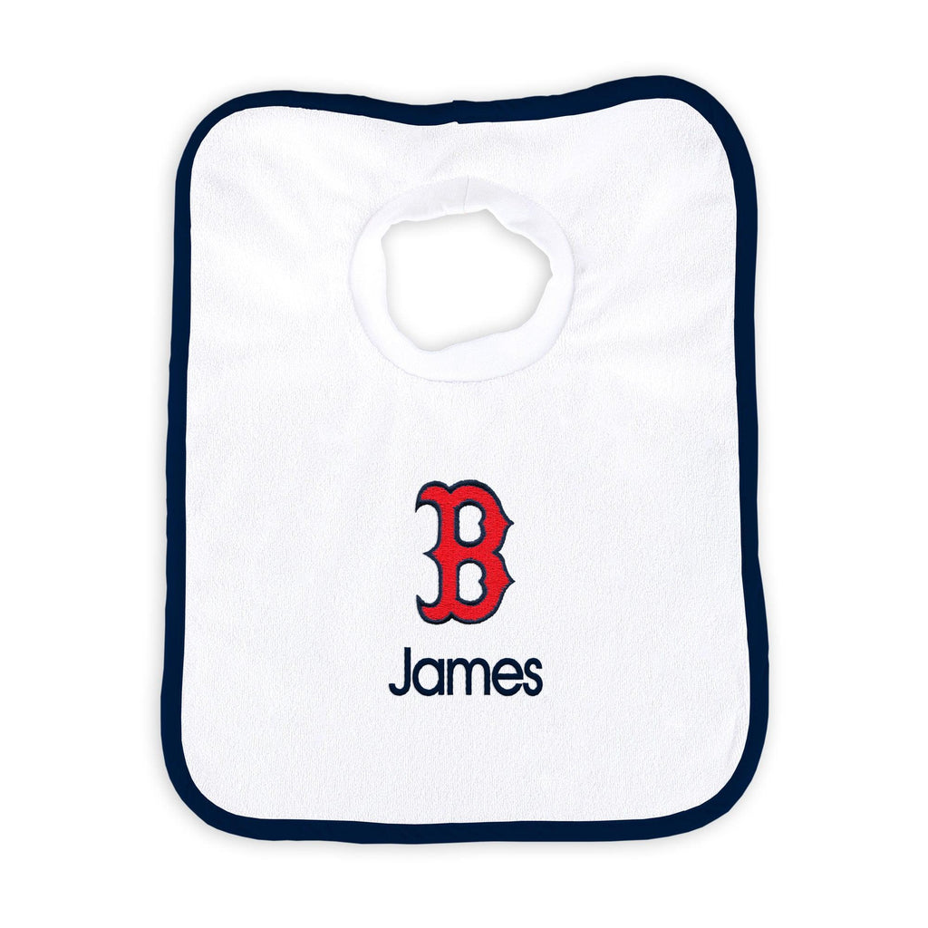 Personalized Boston Red Sox "B" Bib - Designs by Chad & Jake