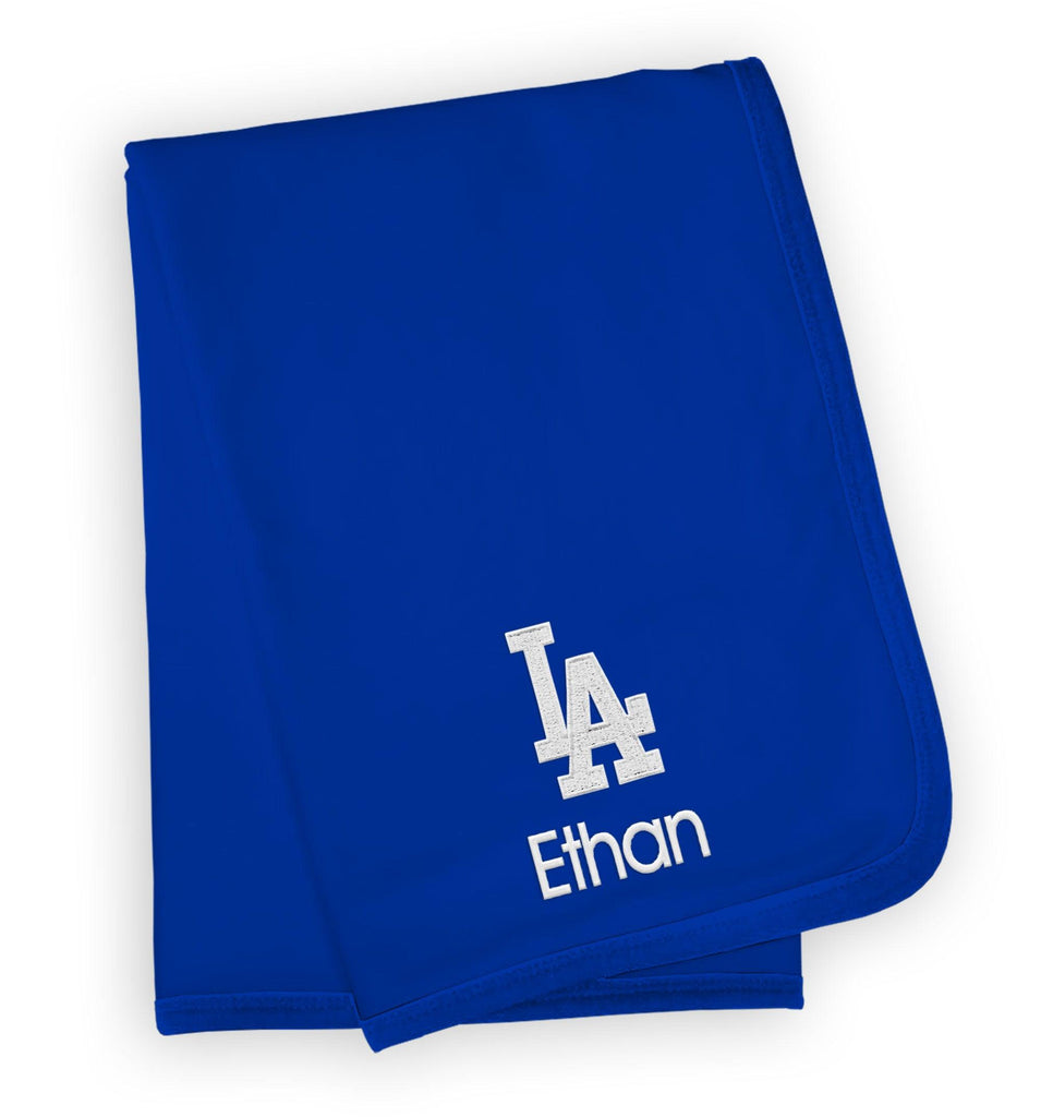 Personalized Los Angeles Dodgers Blanket - Designs by Chad & Jake
