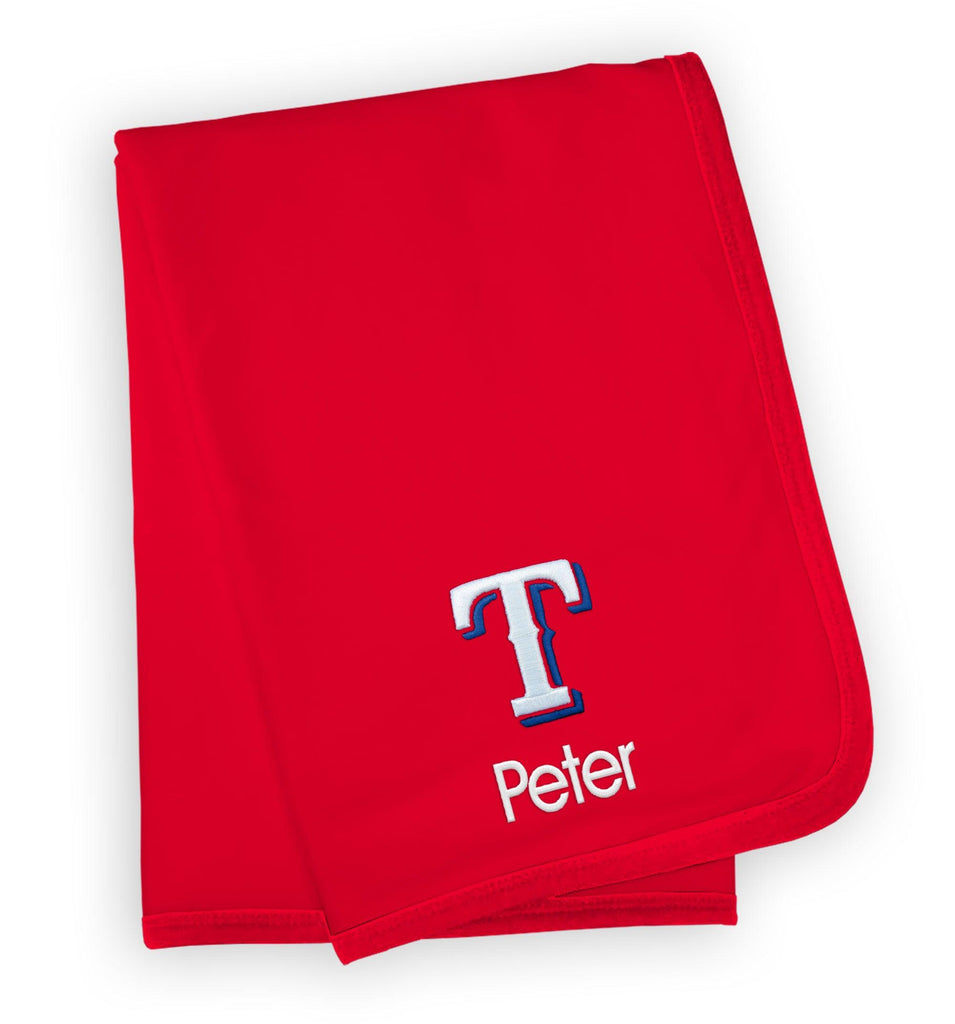 Personalized Texas Rangers Blanket - Designs by Chad & Jake
