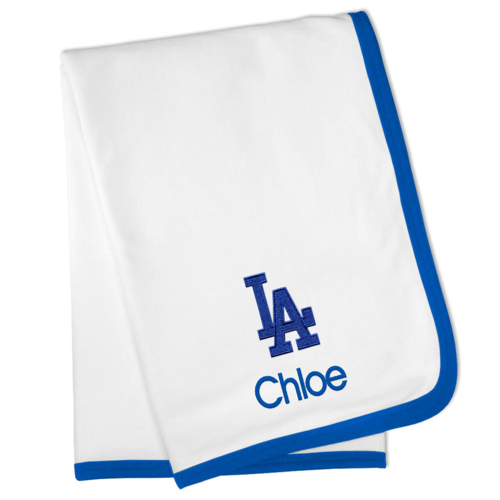 Personalized Los Angeles Dodgers Blanket - Designs by Chad & Jake