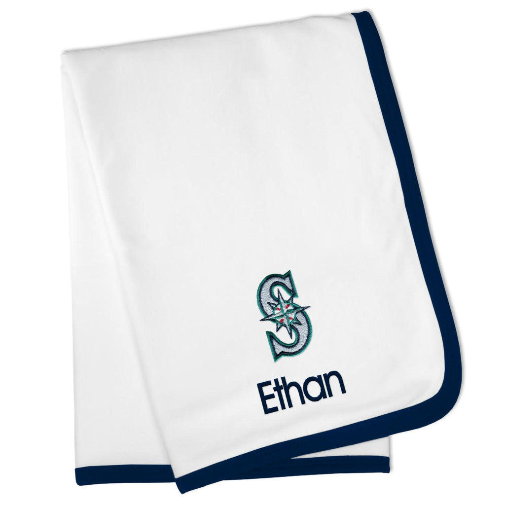 Personalized Seattle Mariners Blanket - Designs by Chad & Jake