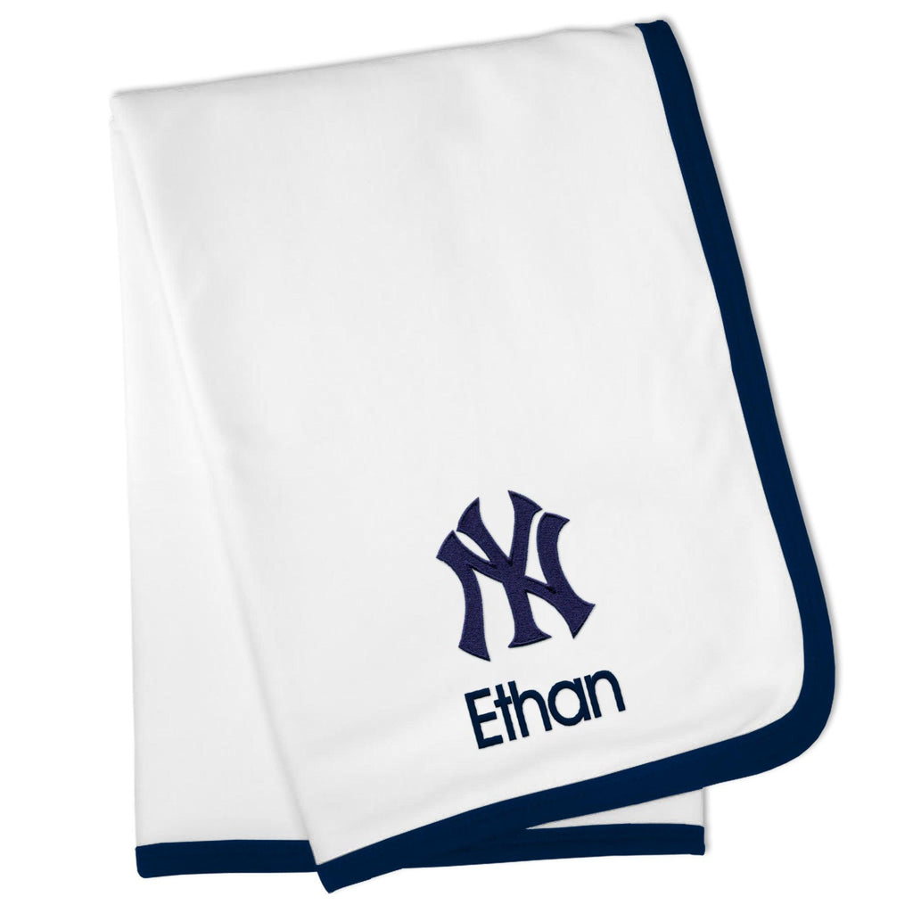Personalized New York Yankees Blanket - Designs by Chad & Jake