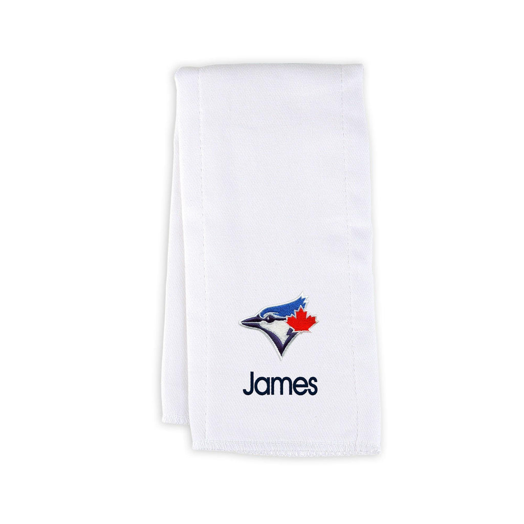 Personalized Toronto Blue Jays Burp Cloth - Designs by Chad & Jake