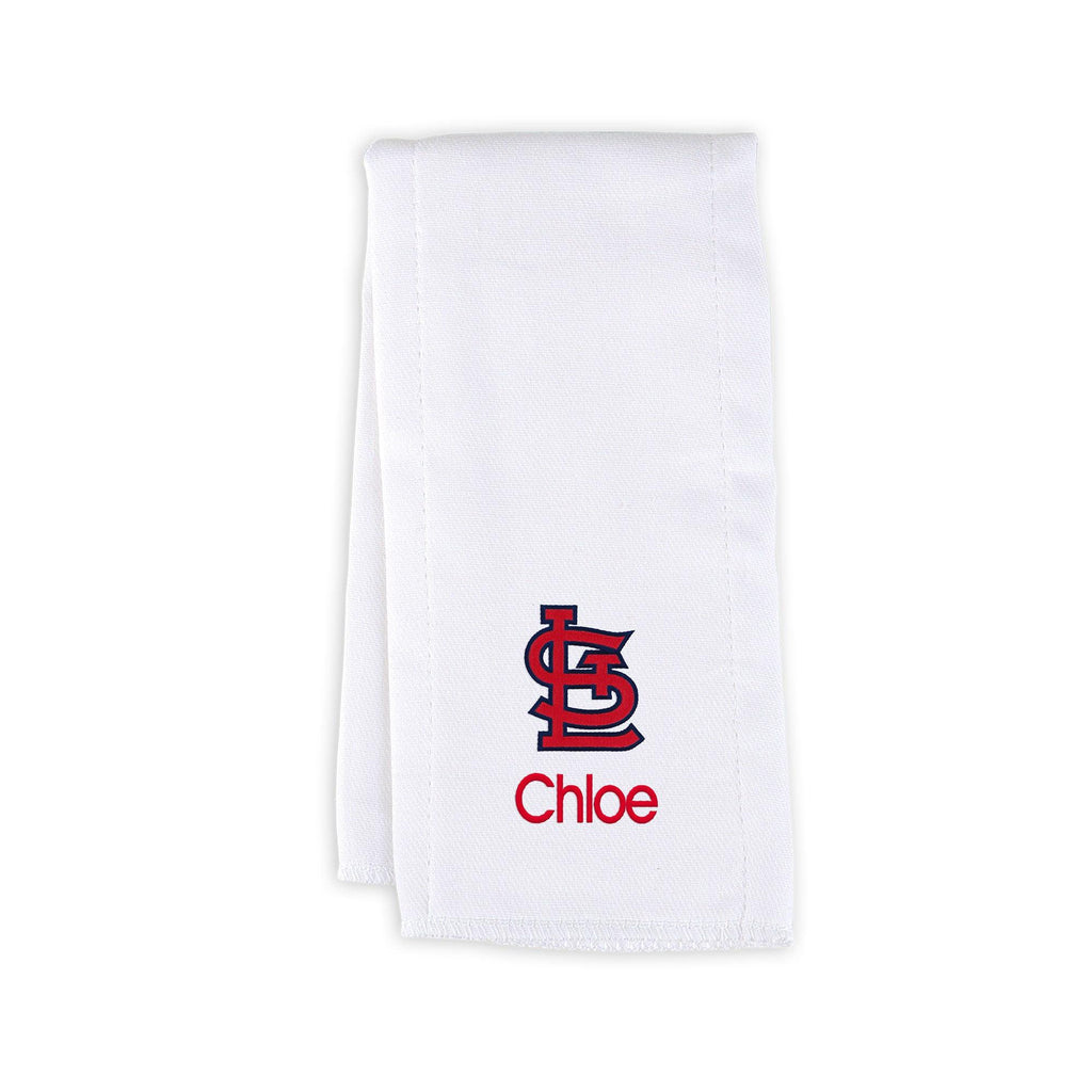 Personalized St. Louis Cardinals Burp Cloth - Designs by Chad & Jake