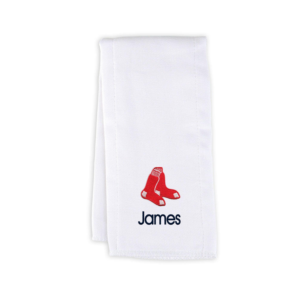 Personalized Boston Red Sox Burp Cloth - Designs by Chad & Jake