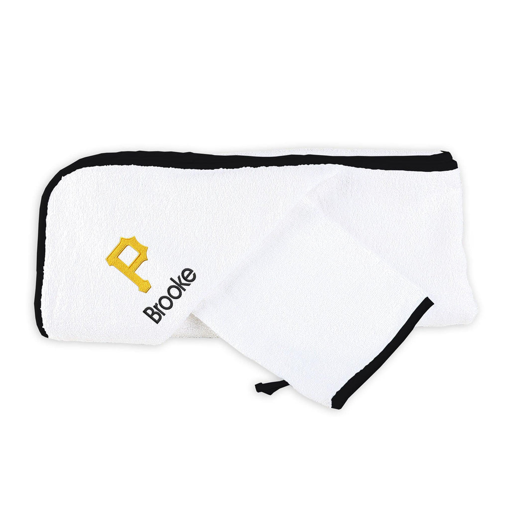 Personalized Pittsburgh Pirates Towel & Wash Cloth Set - Designs by Chad & Jake