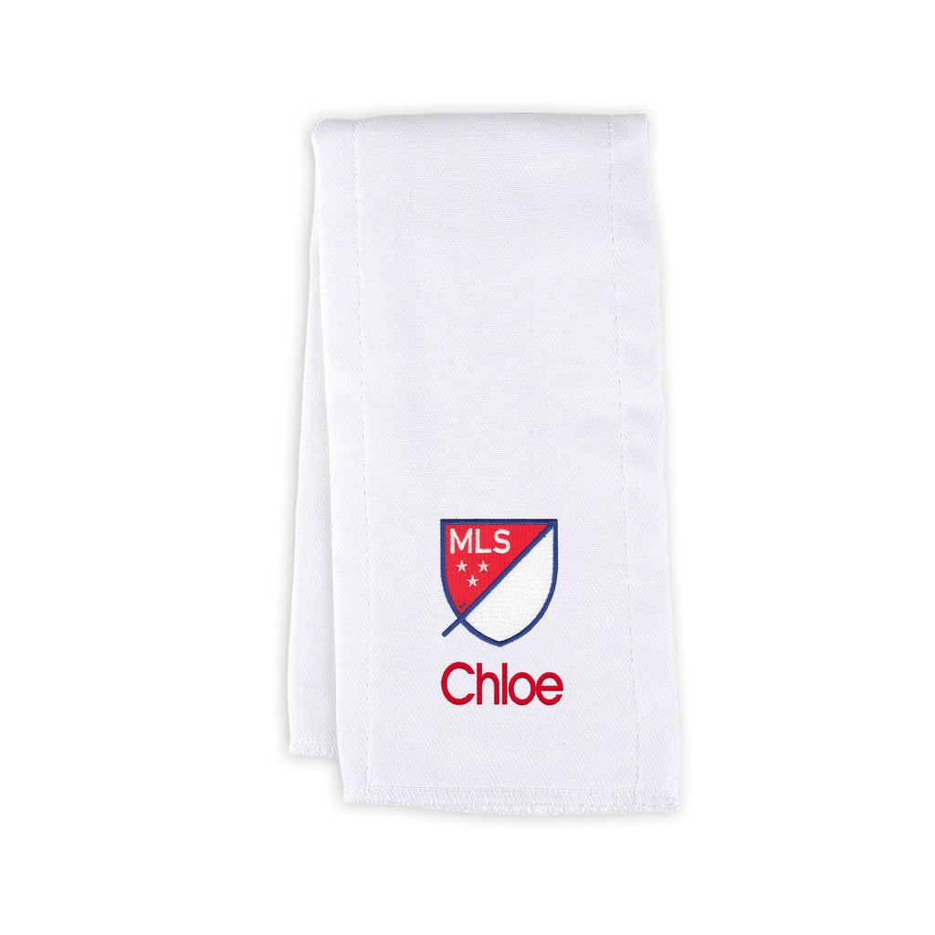 Personalized MLS Crest Burp Cloth - Designs by Chad & Jake