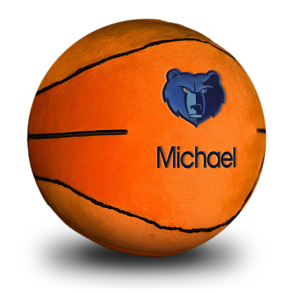 Personalized Memphis Grizzlies Plush Basketball - Designs by Chad & Jake