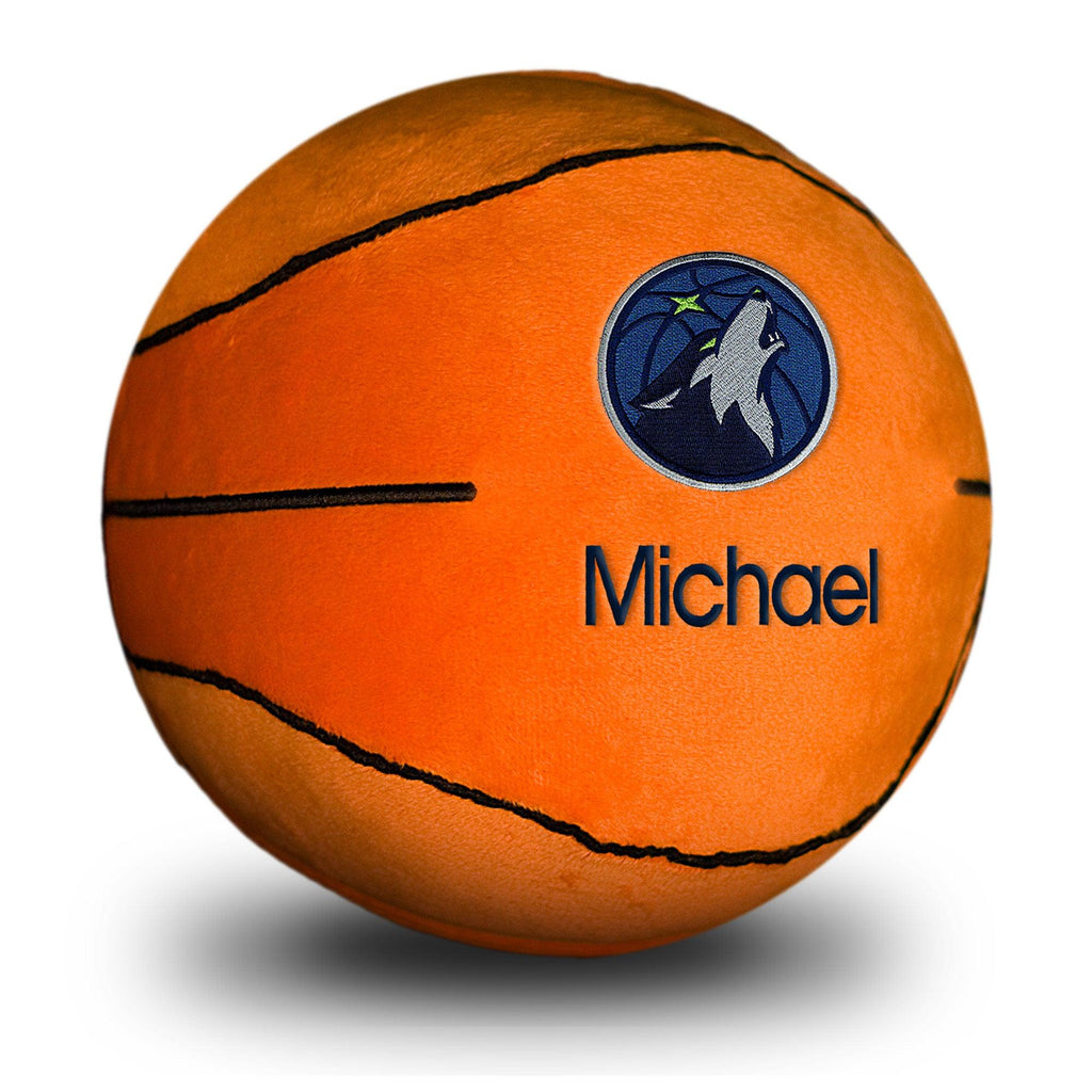 Personalized Minnesota Timberwolves Plush Basketball - Designs by Chad & Jake