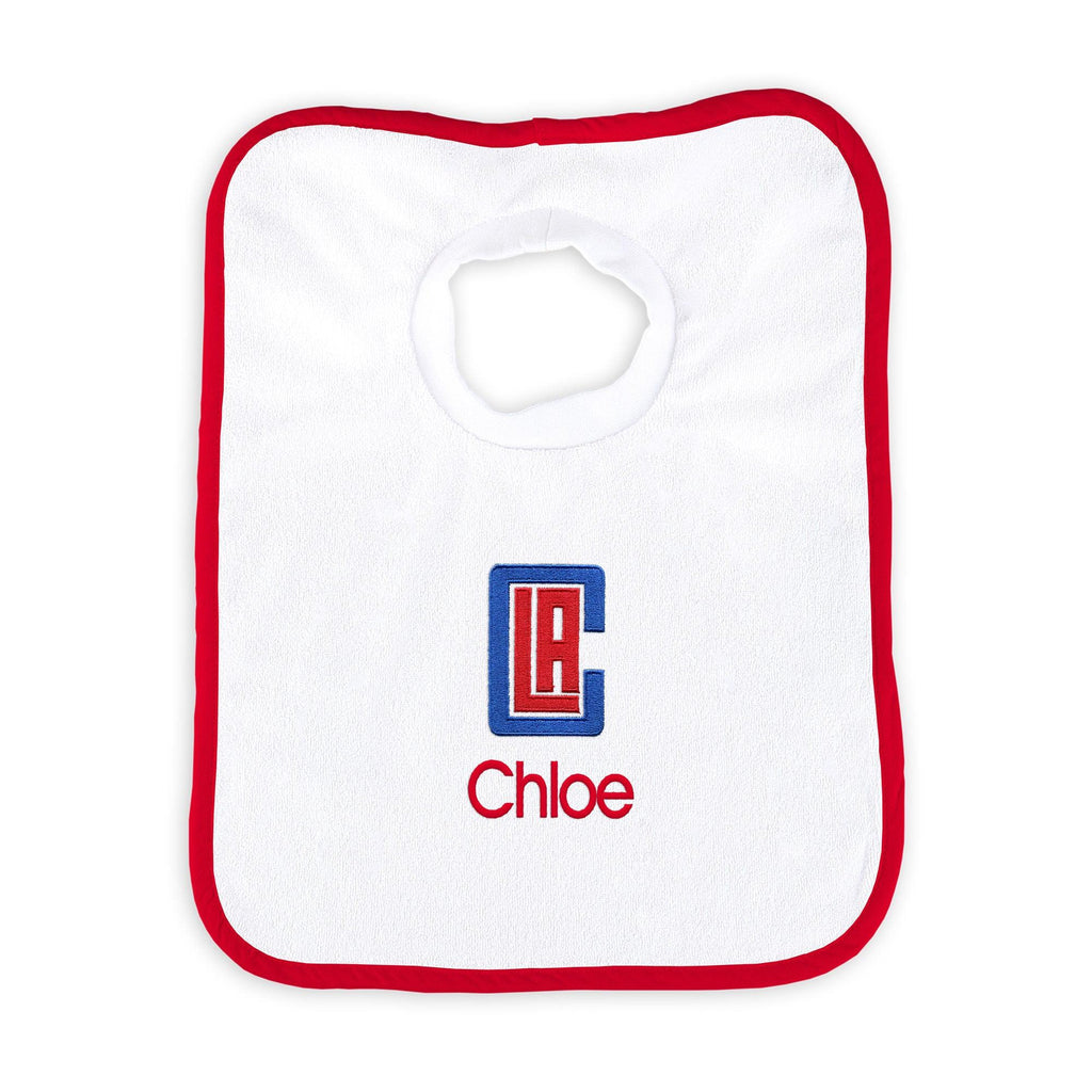 Personalized Los Angeles Clippers Pullover Bib - Designs by Chad & Jake