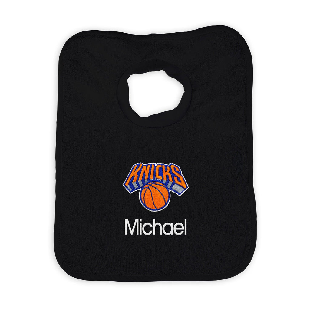 Personalized New York Knicks Pullover Bib - Designs by Chad & Jake