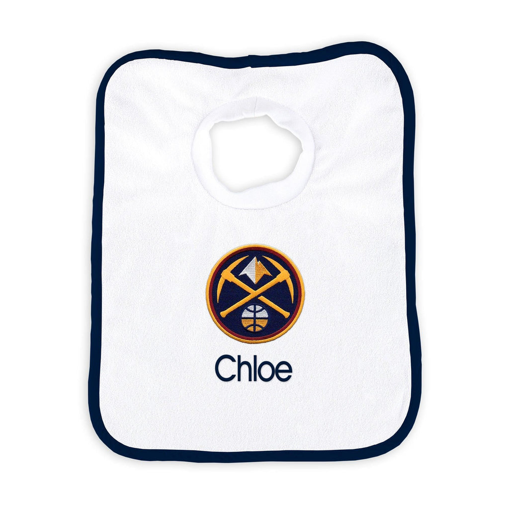 Personalized Denver Nuggets Pullover Bib - Designs by Chad & Jake