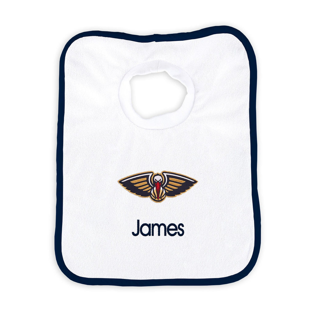 Personalized New Orleans Pelicans Pullover Bib - Designs by Chad & Jake