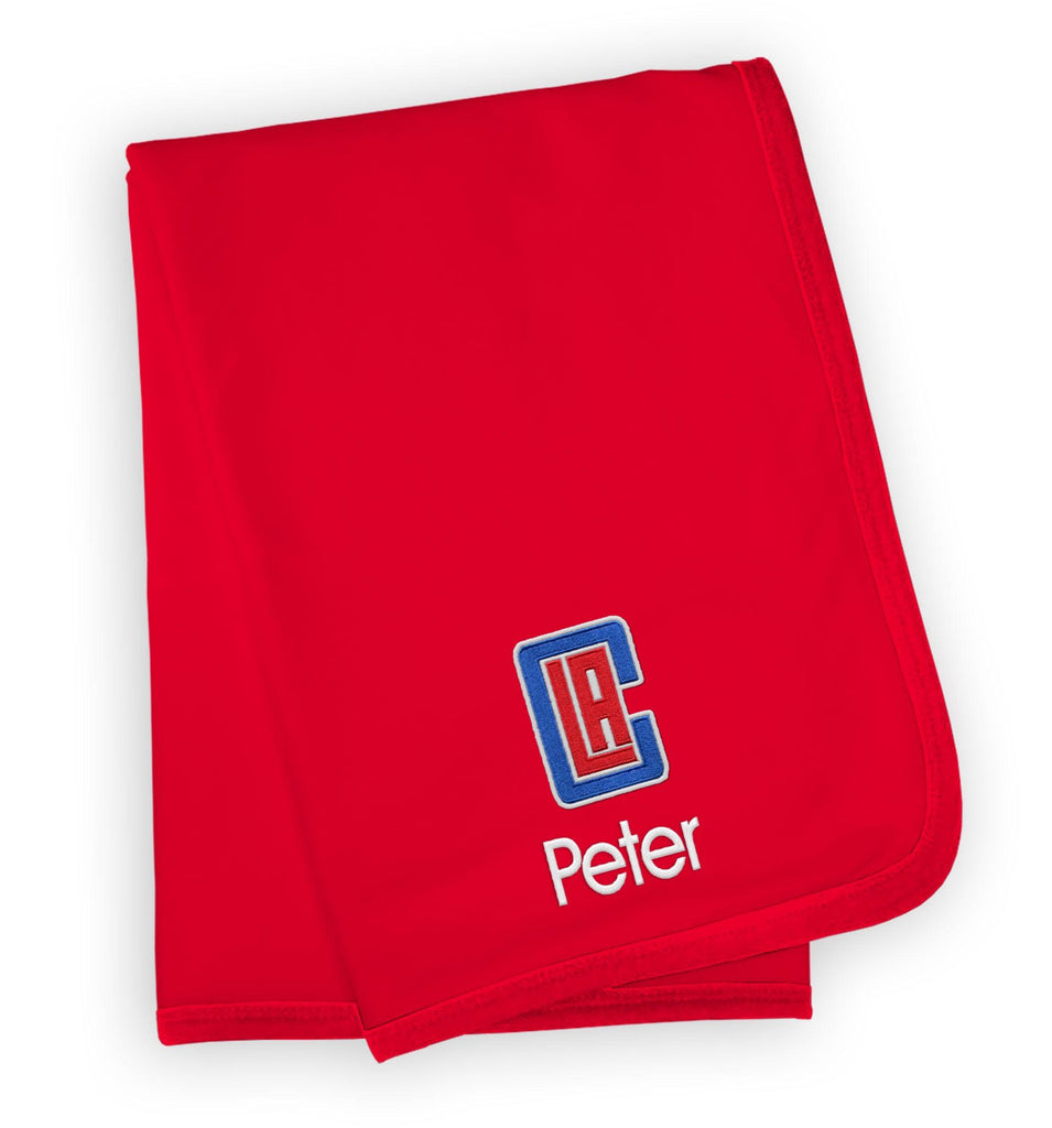 Personalized Los Angeles Clippers Blanket - Designs by Chad & Jake