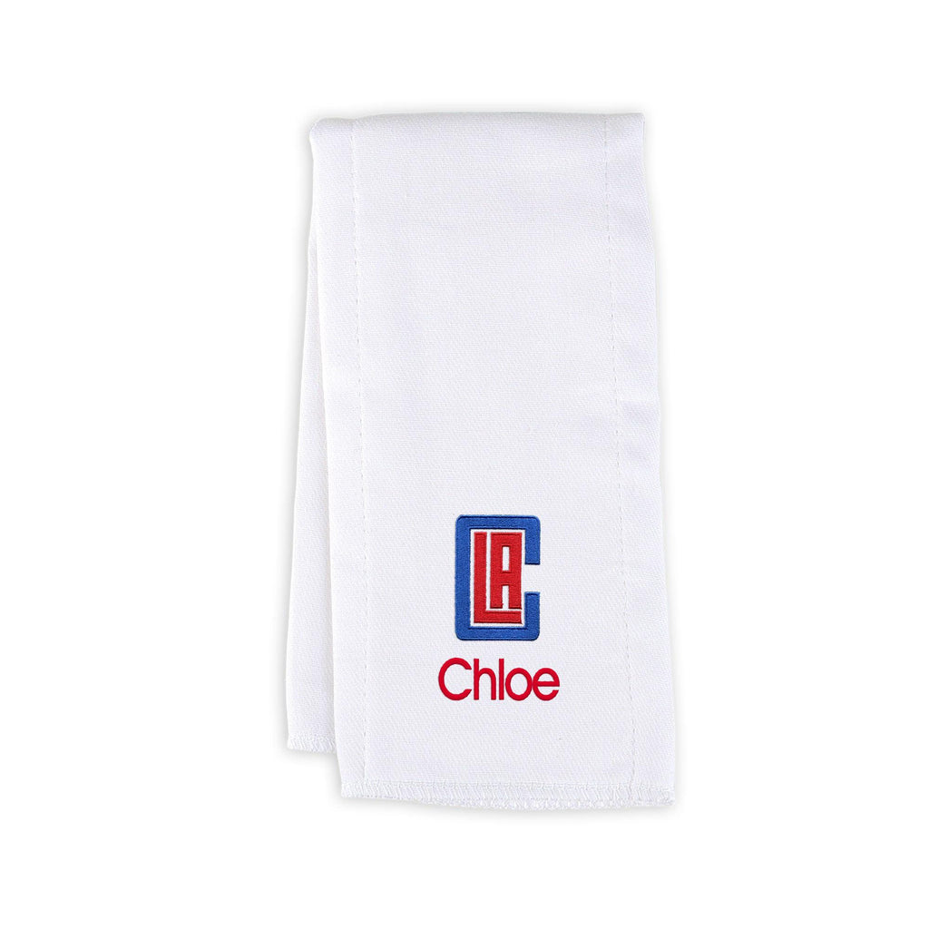 Personalized Los Angeles Clippers Burp Cloth - Designs by Chad & Jake