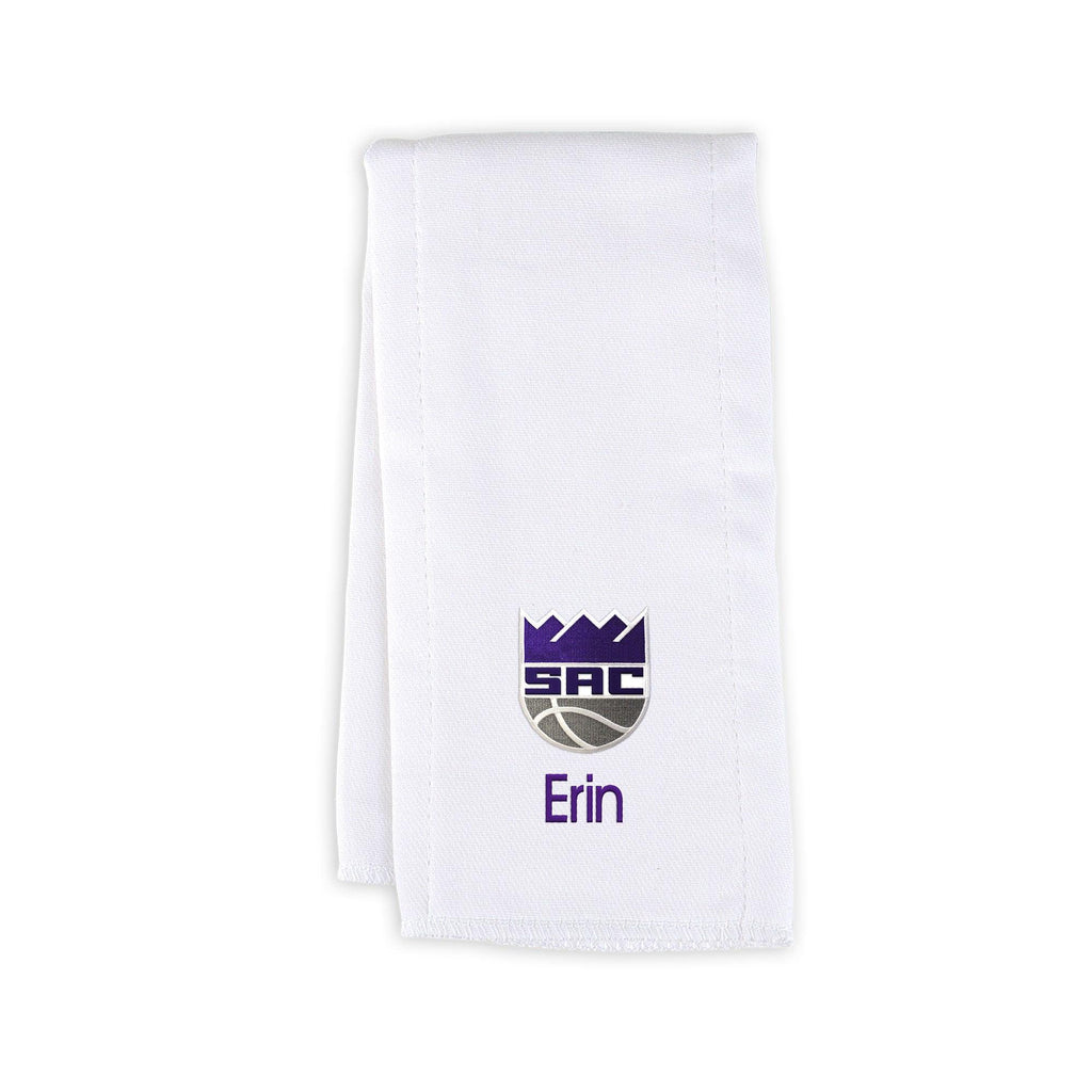 Personalized Sacramento Kings Burp Cloth - Designs by Chad & Jake