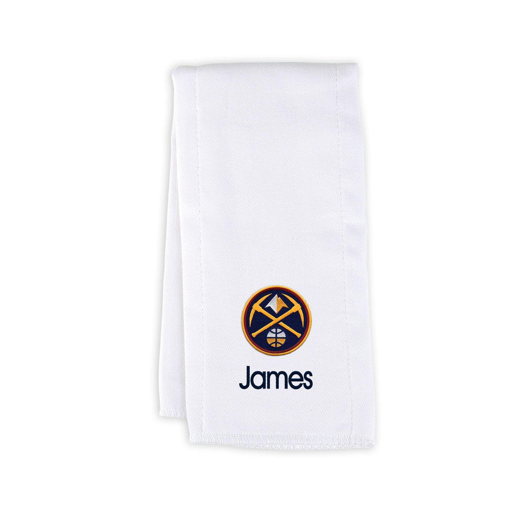 Personalized Denver Nuggets Burp Cloth - Designs by Chad & Jake