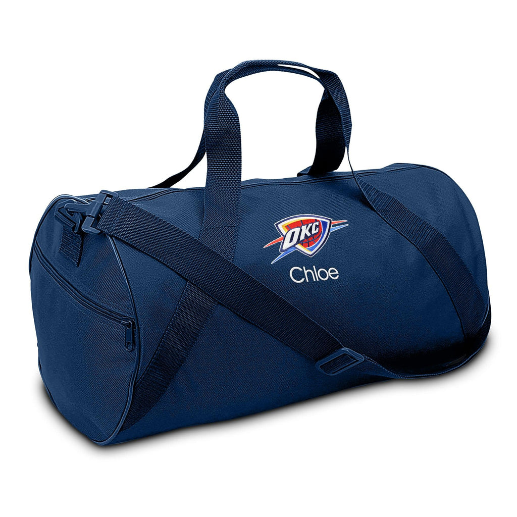 Personalized Oklahoma City Thunder Duffel Bag - Designs by Chad & Jake