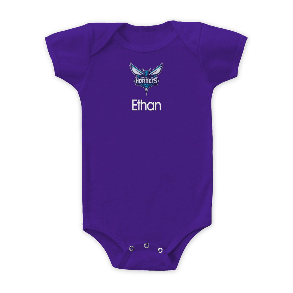 Personalized Charlotte Hornets Bodysuit - Designs by Chad & Jake