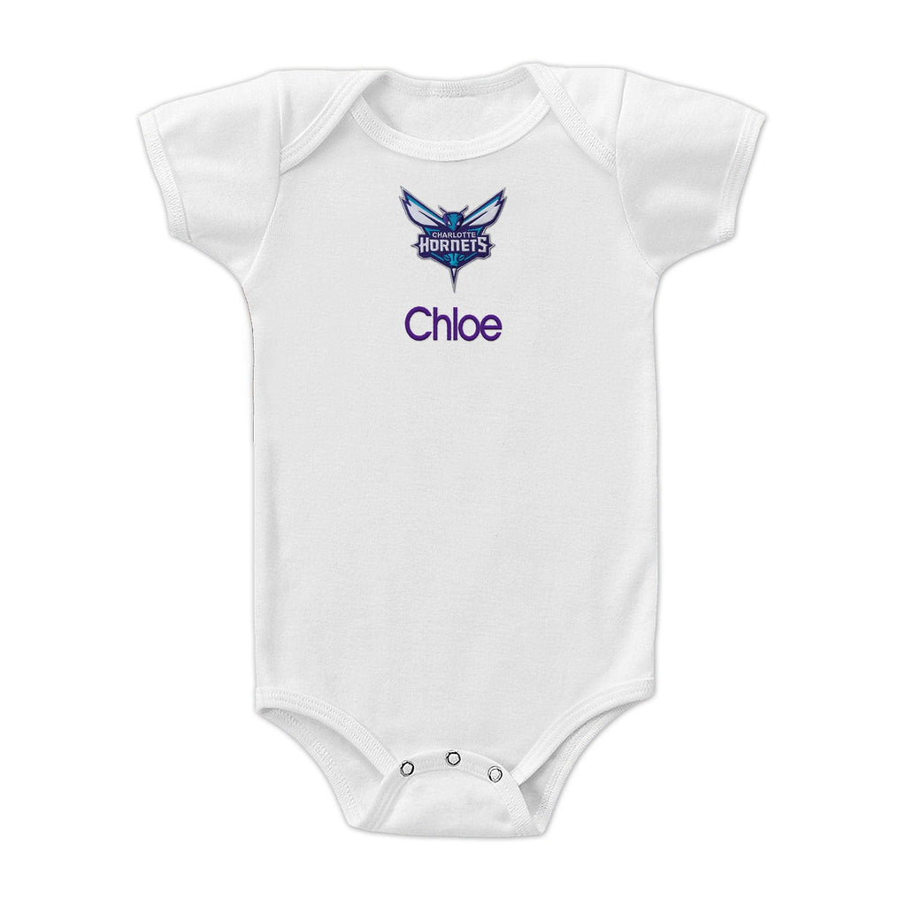 Personalized Charlotte Hornets Bodysuit - Designs by Chad & Jake