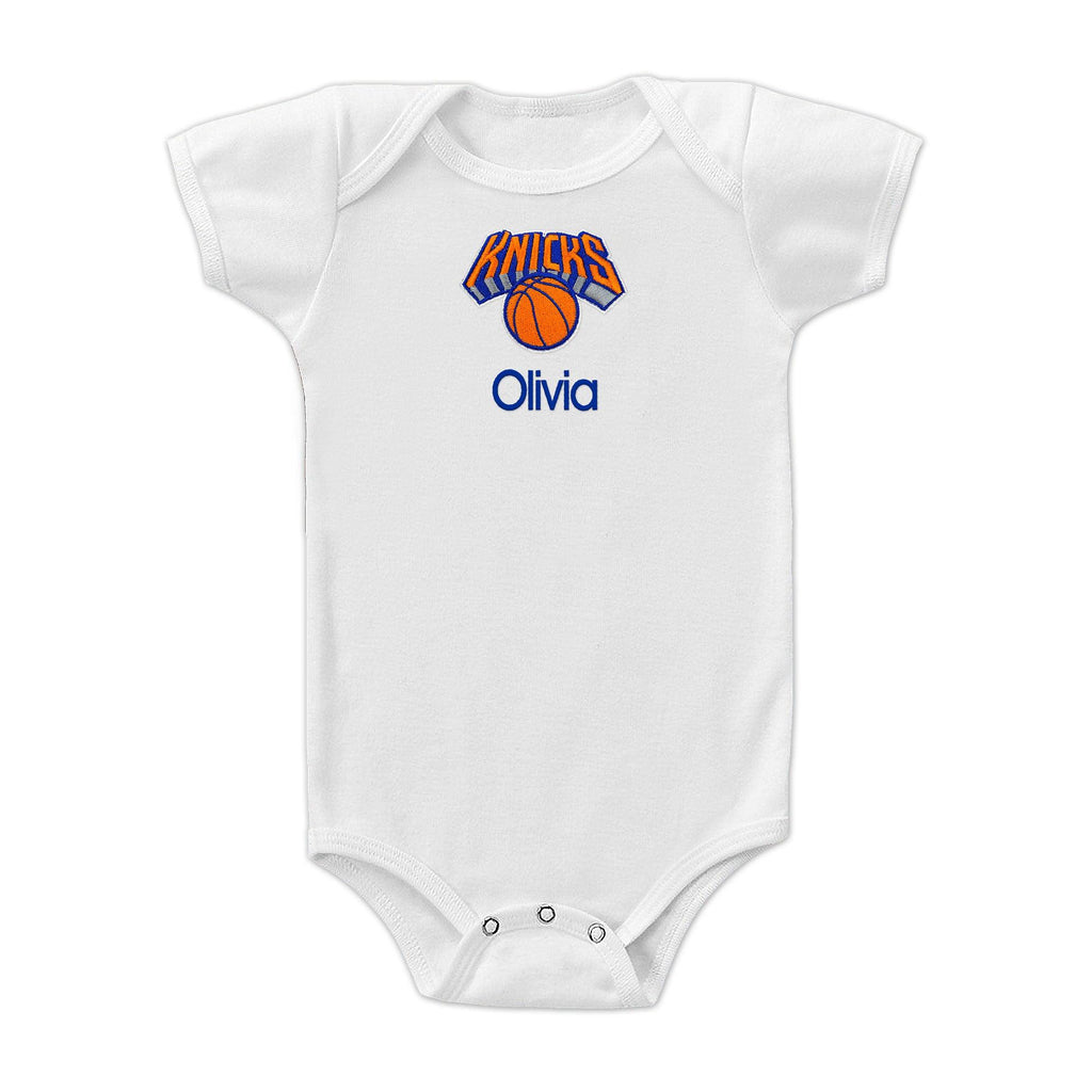 Personalized New York Knicks Bodysuit - Designs by Chad & Jake