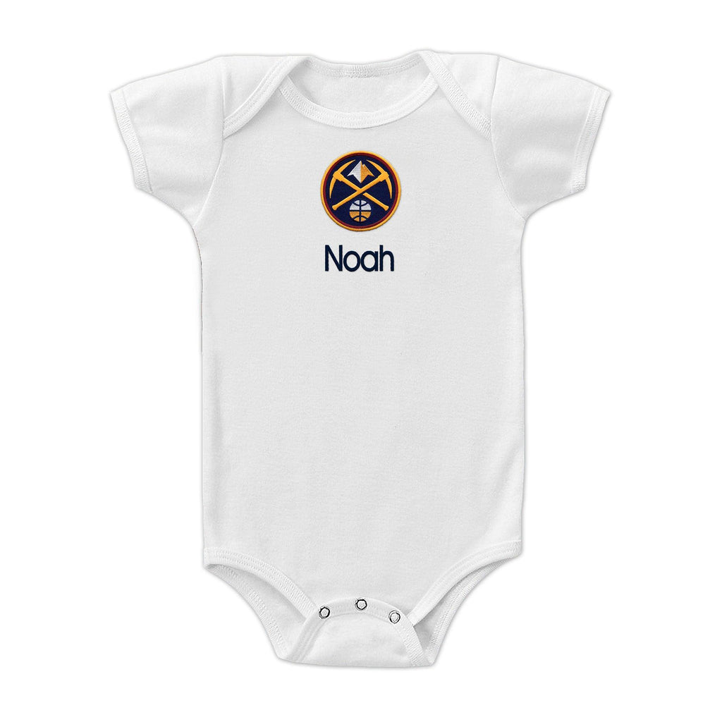 Personalized Denver Nuggets Bodysuit - Designs by Chad & Jake
