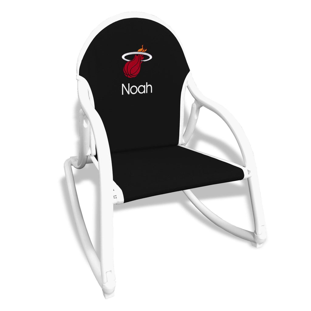 Personalized Miami Heat Rocking Chair - Designs by Chad & Jake