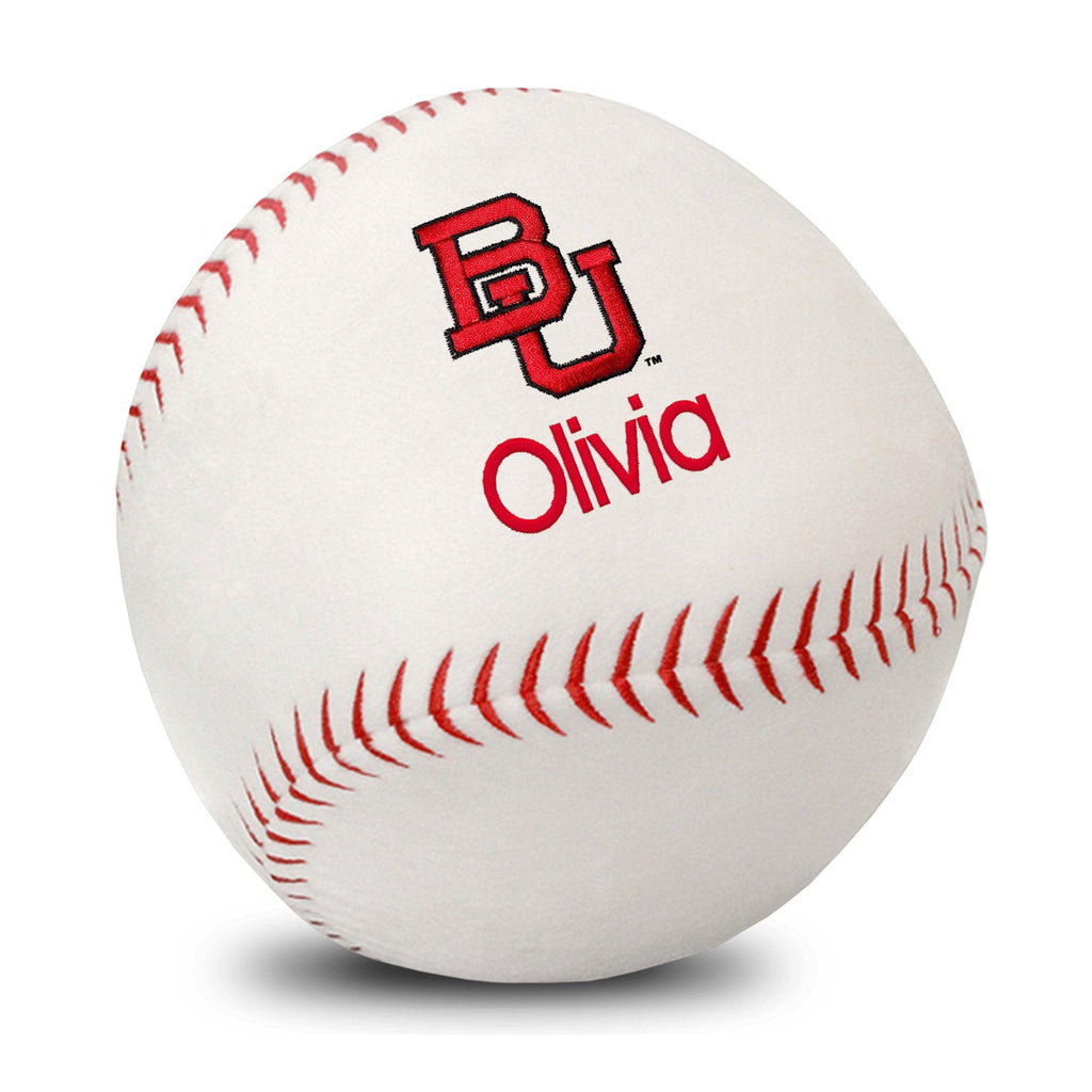 Personalized Boston University Terriers Plush Baseball - Designs by Chad & Jake