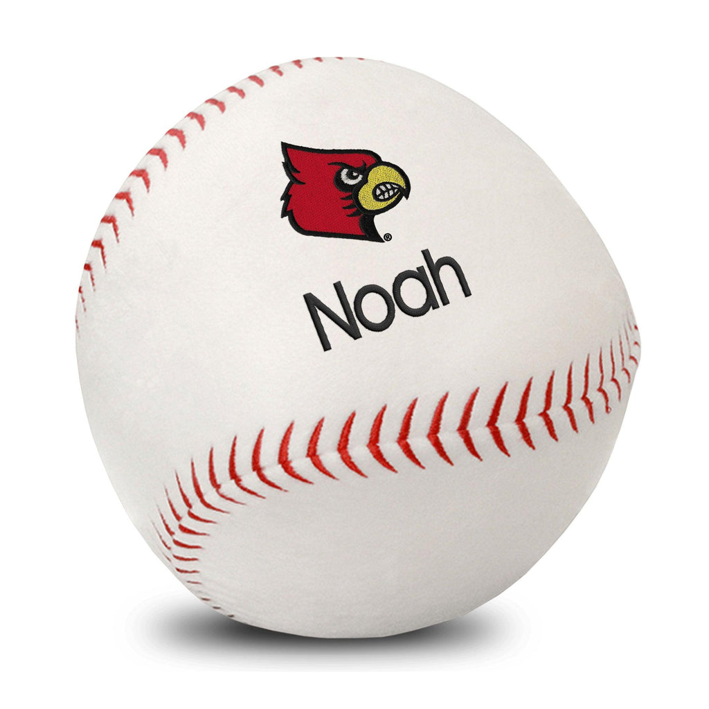 Personalized Louisville Cardinals Plush Baseball - Designs by Chad & Jake